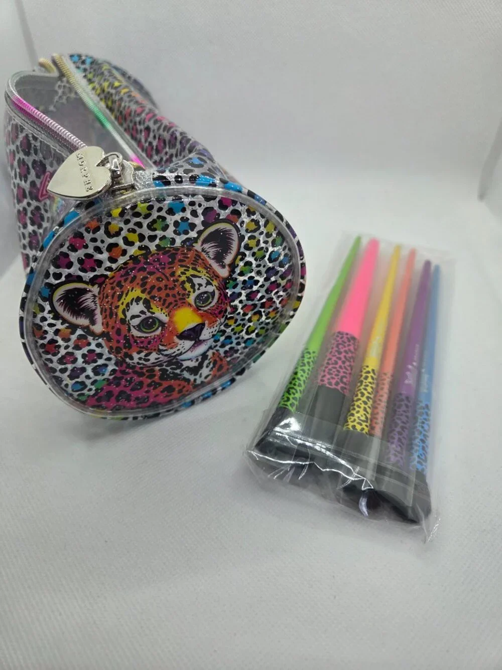 Morphe x Lisa Frank Zipper Pouch + Makeup Brushes – NEW